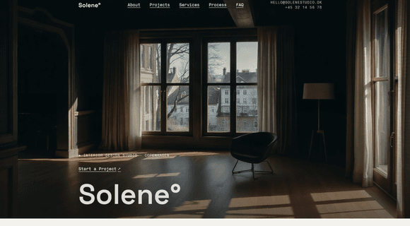 Interior design website template