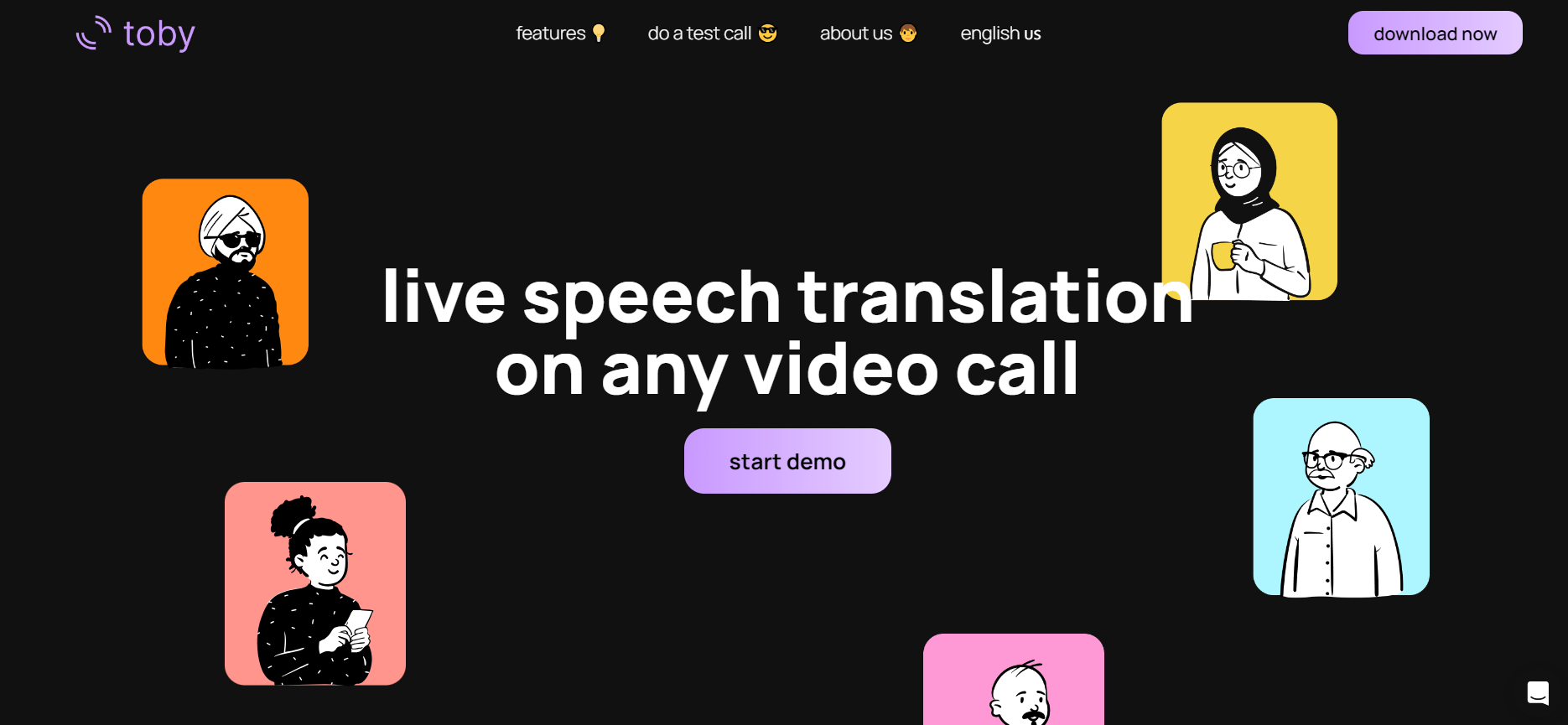 toby - Translate Live Speech on Video Calls