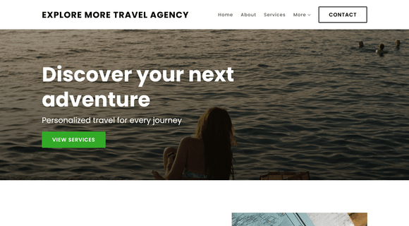 Travel agency website