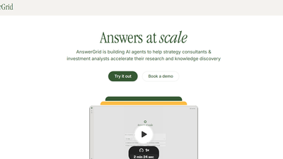 AnswerGrid - Let AI Answer All Your Strategic Questions