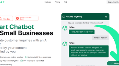 Kotae - AI Chatbot for Small Businesses