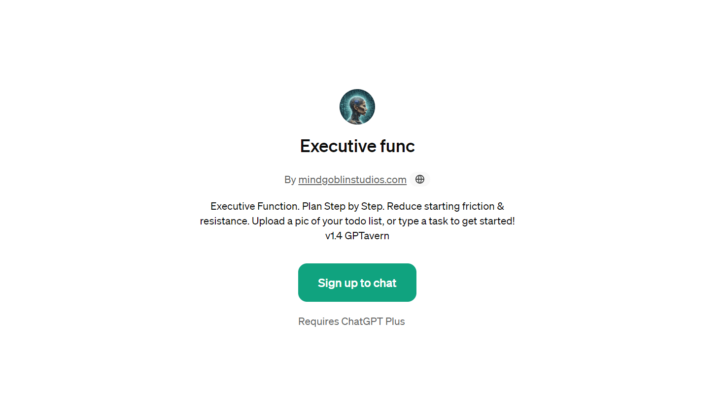 Executive func - Custom GPT for Productivity 