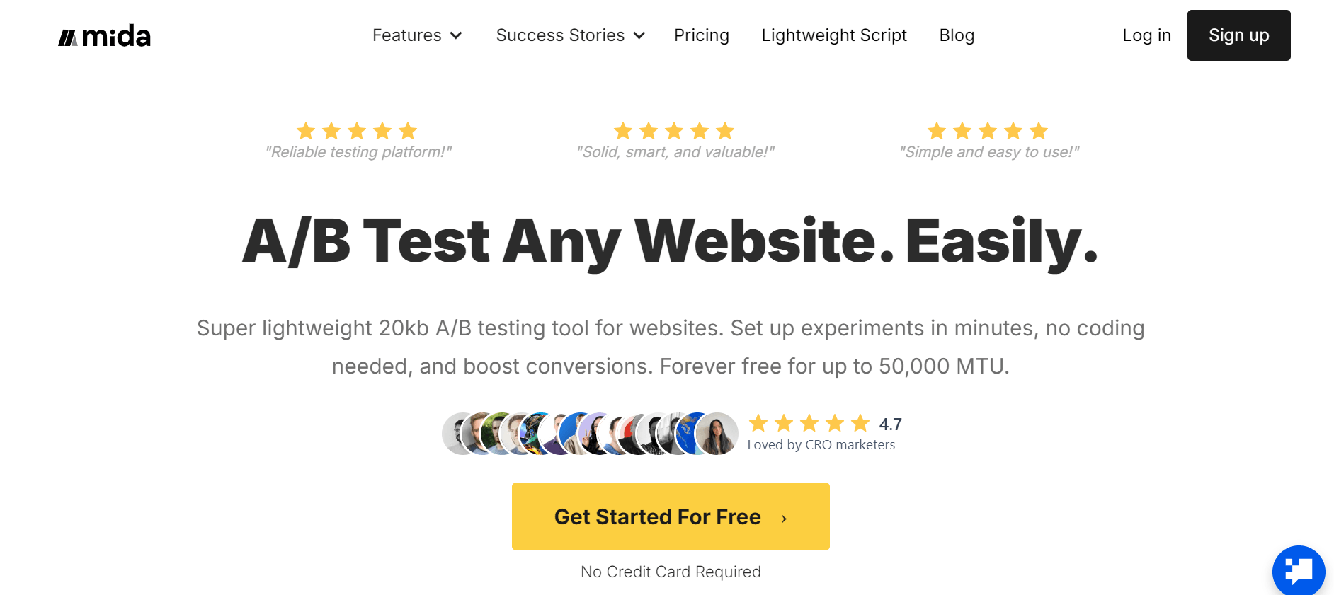 Mida - A/B Test Your Website