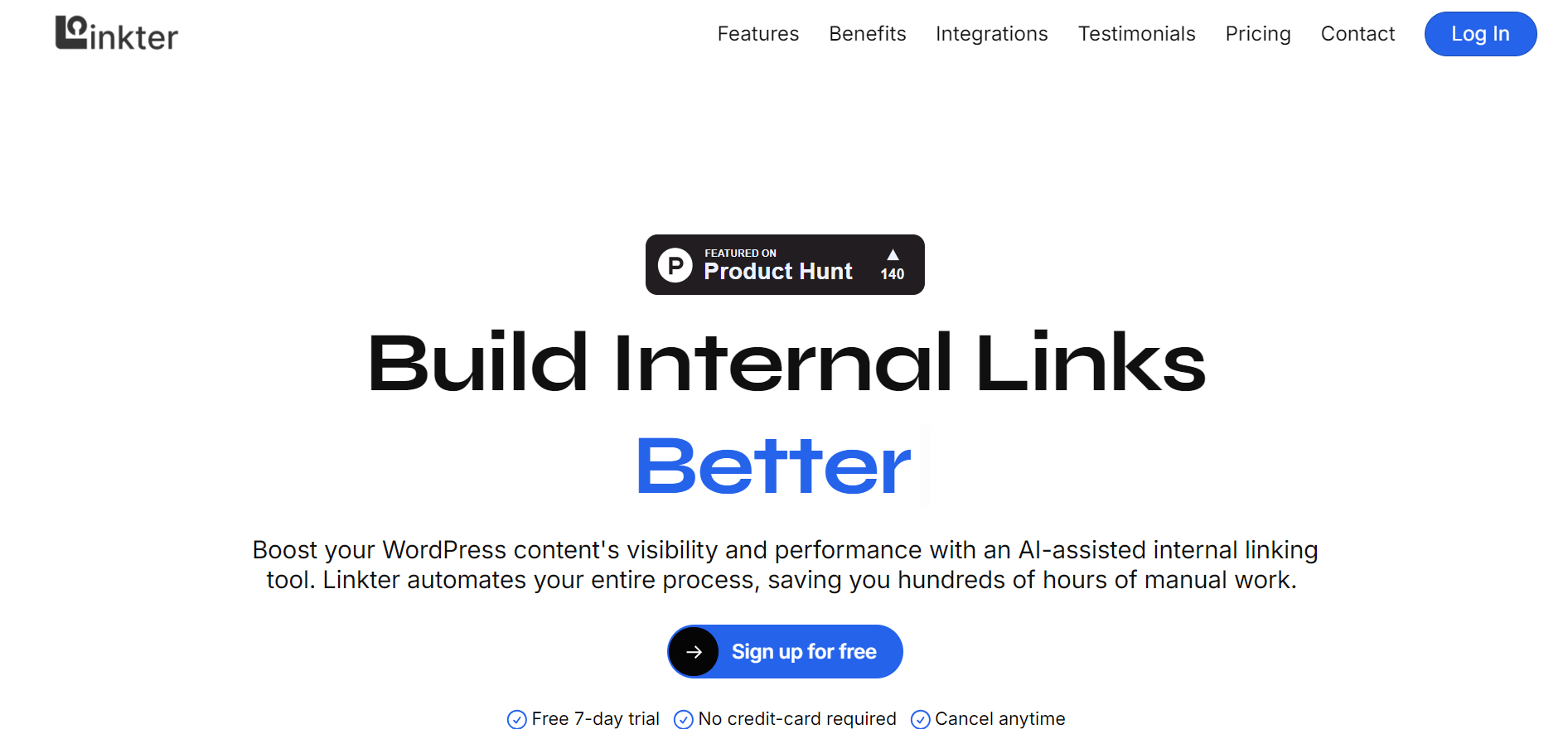 Linkter - Unleash the Power of Internal Linking and Rank Faster