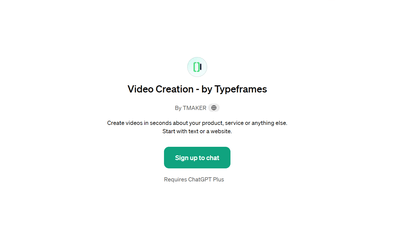 Video Creation - by Typeframes for Convenient Video Creation
