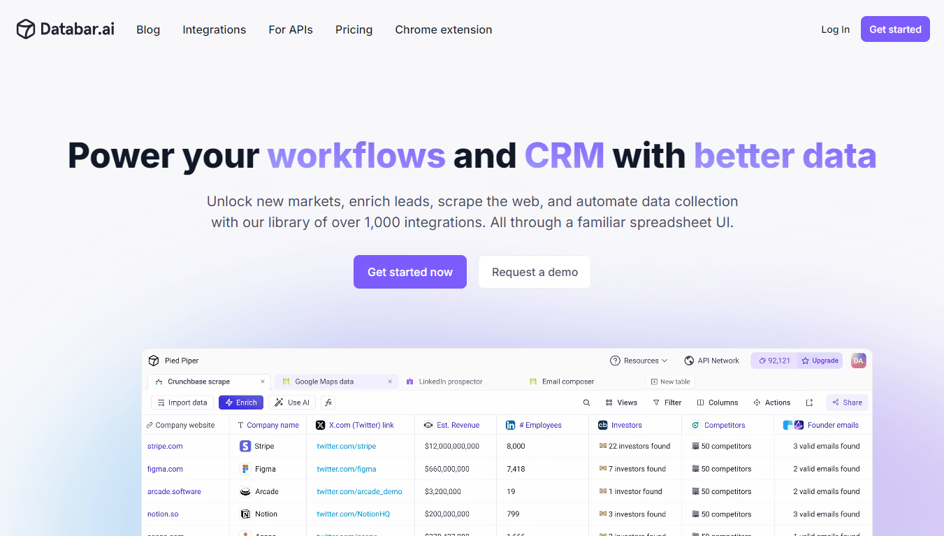 Databar - Power Your Workflows and CRM with Better Data