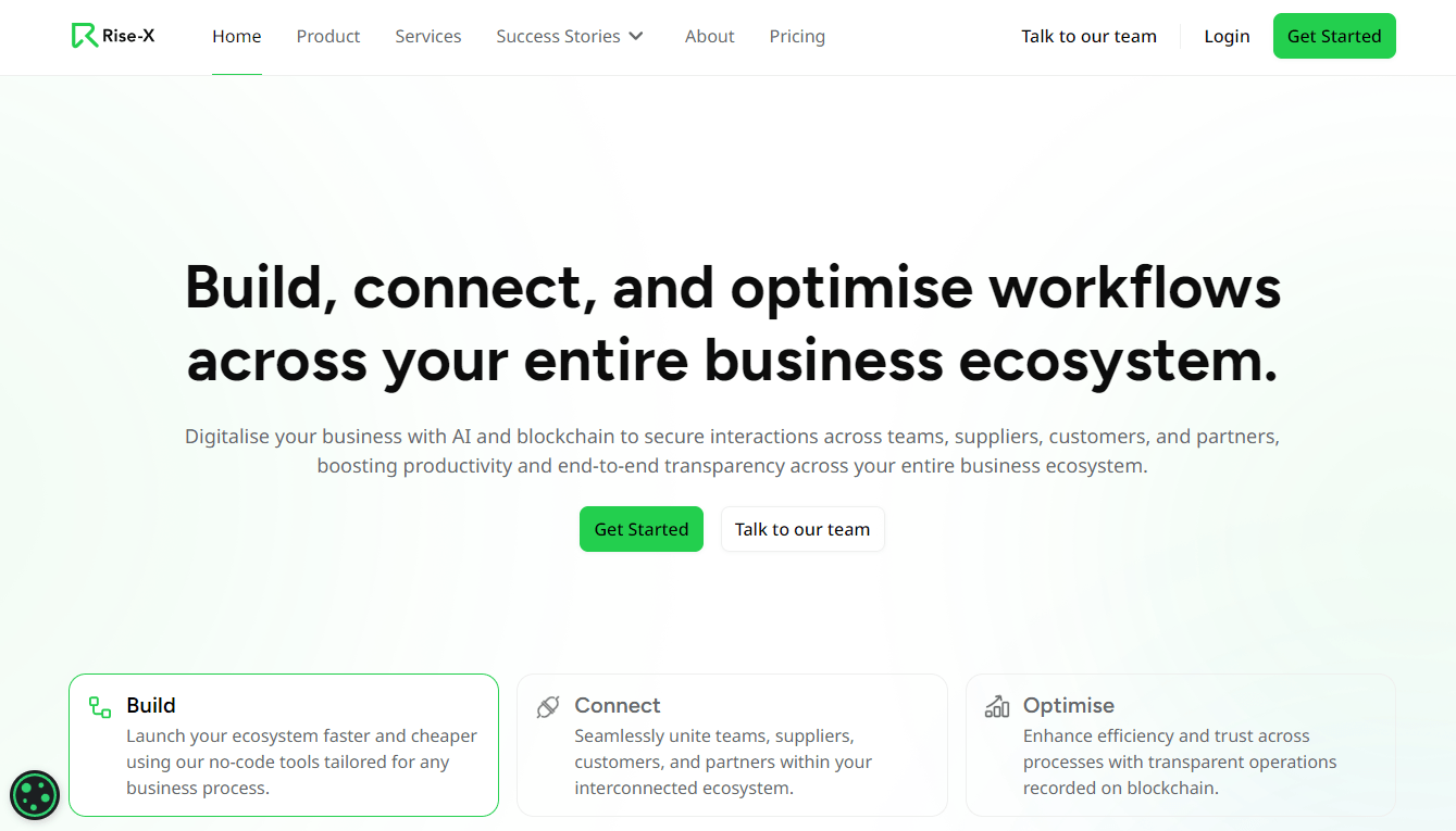 Rise-X - Revolutionize Your Business Ecosystem with No-Code Solutions