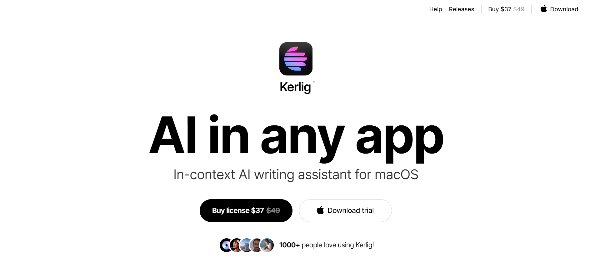 Kerlig AI - AI-Powered Writing Tool for macOS