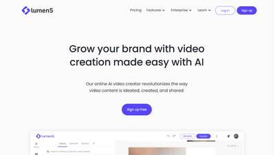 Lumen5 - Effortless AI Video Creation for Brand Storytelling