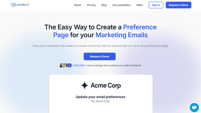 Emailpref - Simplify Email Preferences for Better Subscriber Retention