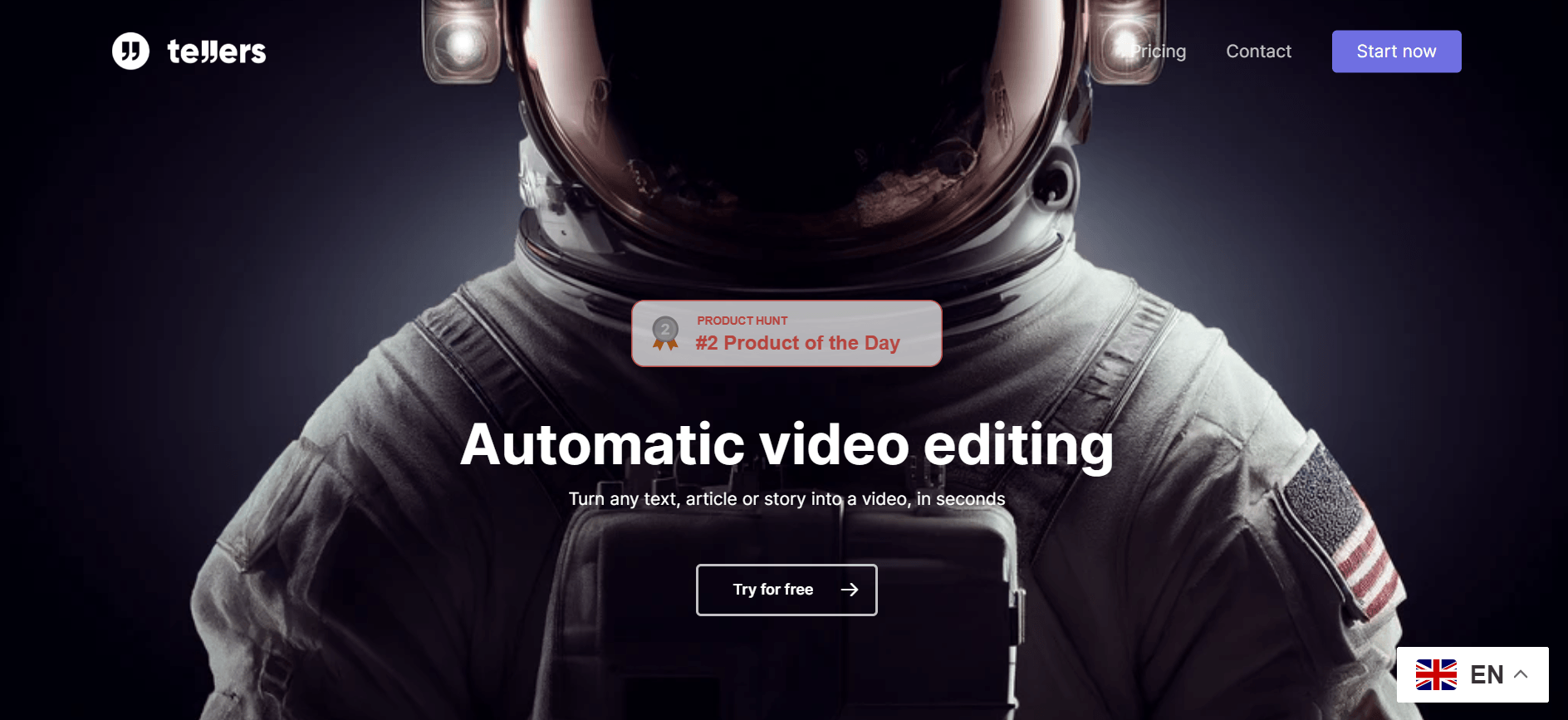 Tellers.ai - Automatic Text-to-Video Tool