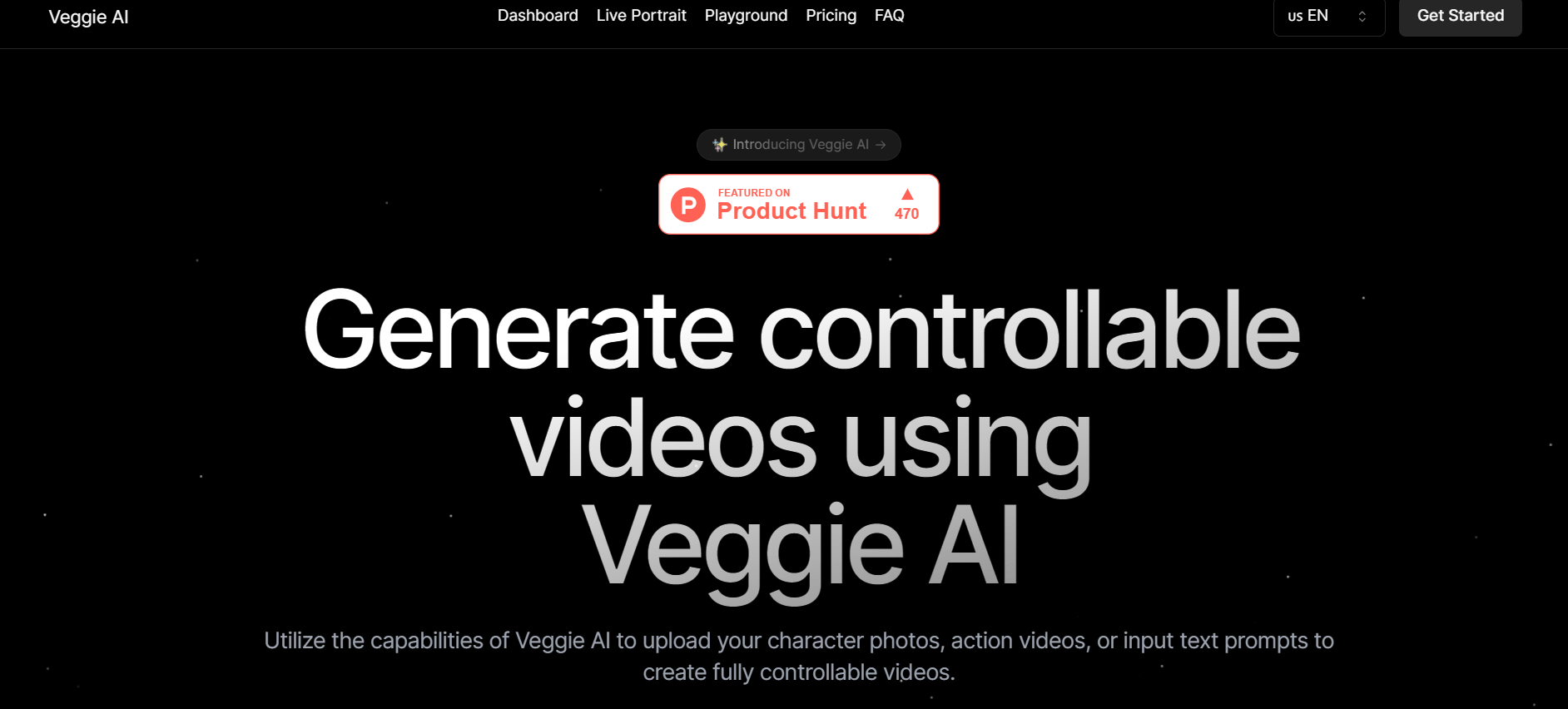 Veggie AI - Create AI-Powered Controllable Videos