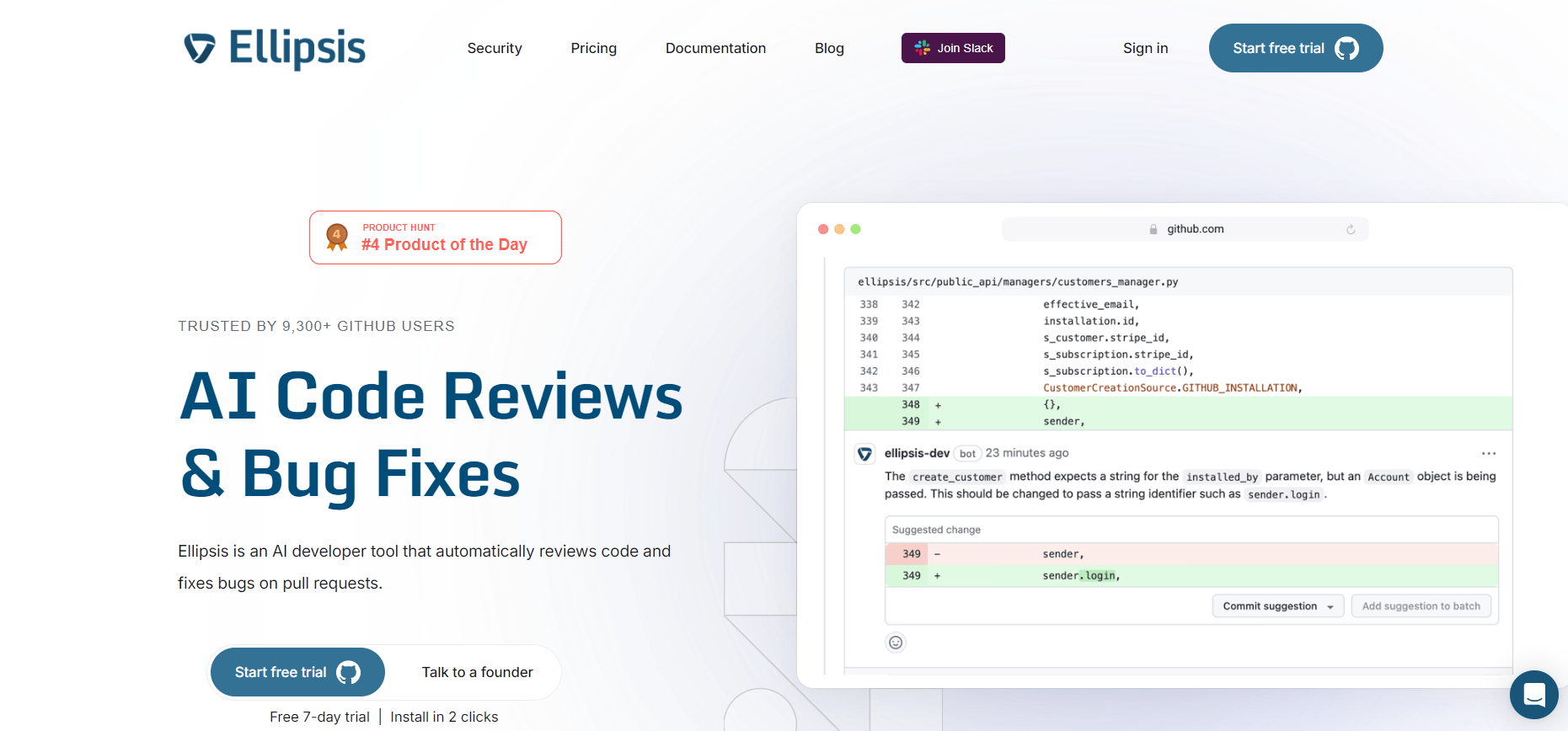 Ellipsis - Review Code and Fix Bugs