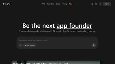 Rork – Turn Ideas Into Stunning iOS Apps, Without Writing Code