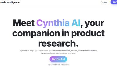 Cynthia AI - Product Research Tool