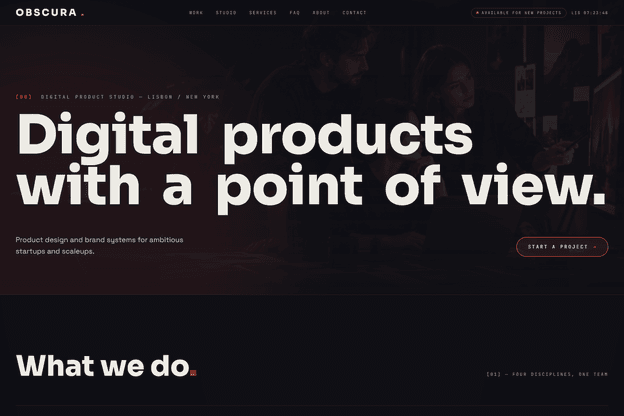 Modern website template
