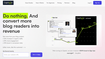 Captain - Automate Lead Generation and Content Strategy