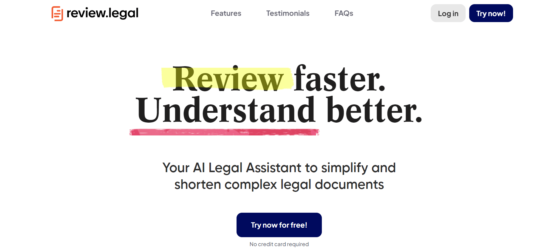 review.legal - AI Legal Assistant