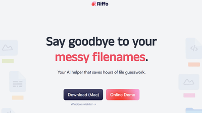 Riffo - Rename and Manage Files Easily