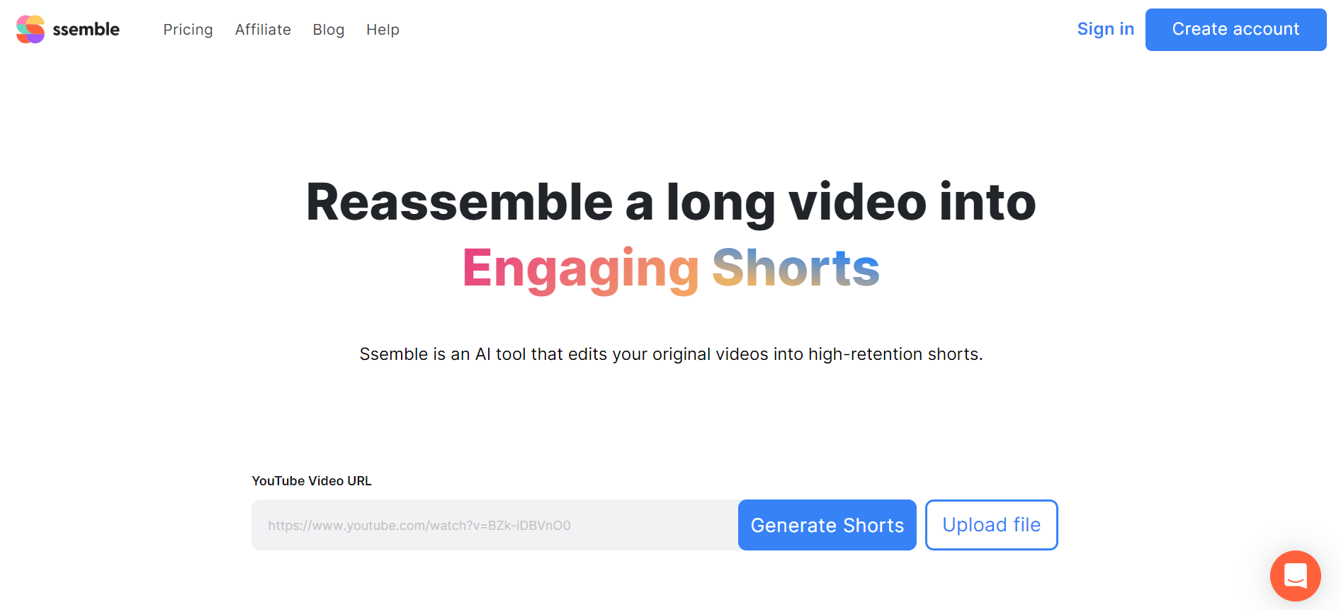 Ssemble - Transform Long Videos into Shorts