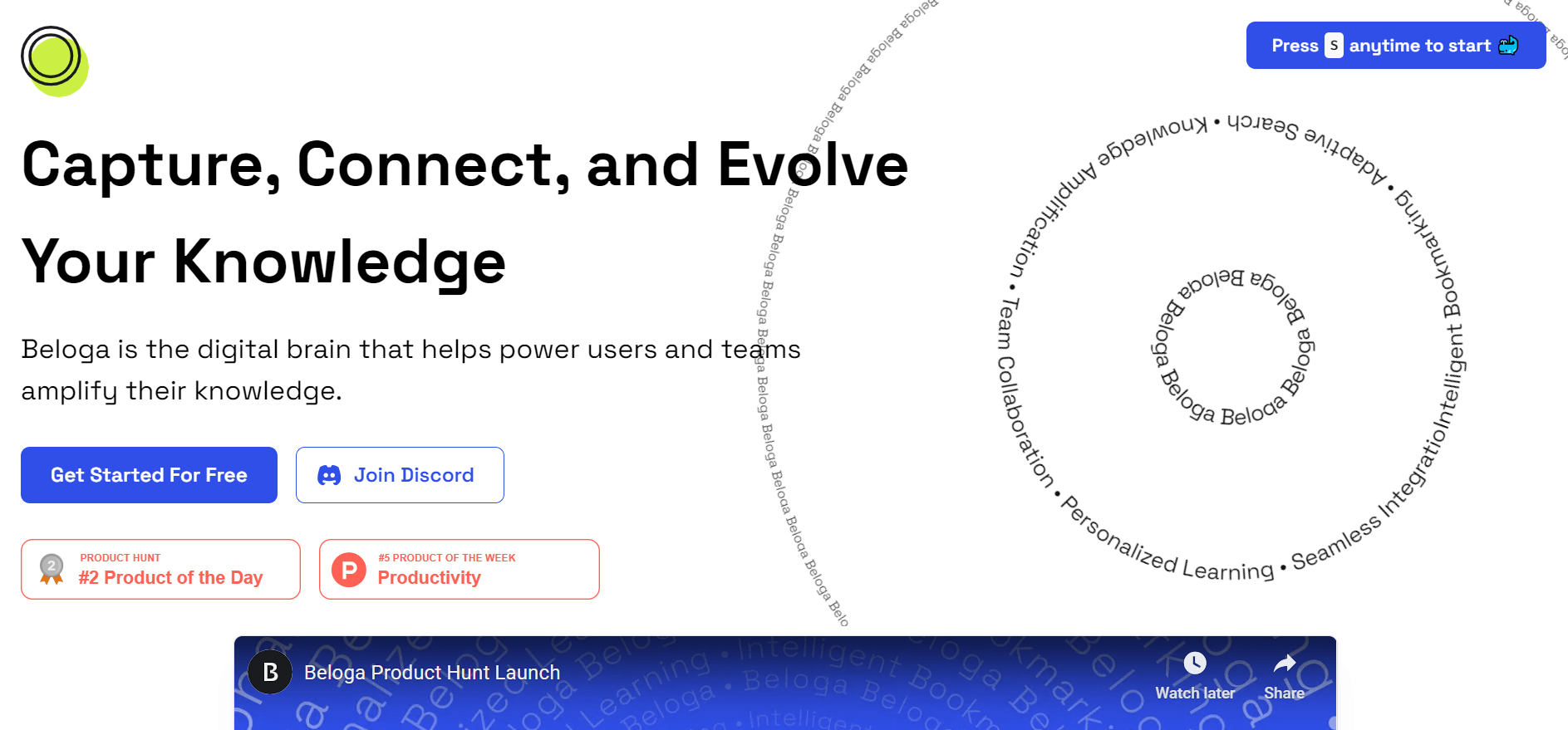 Beloga - Digital Brain and Knowledge Base for Teams