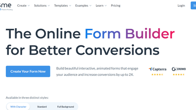 Visme Forms – Simple Form Builder