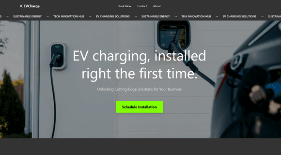 EV charger website