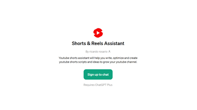 Shorts & Reels Assistant - Get Engaging Video Scripts and Ideas