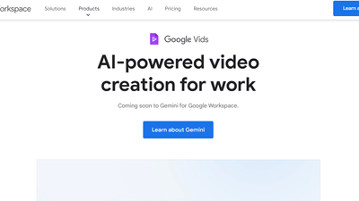 Google Vids - Online Video Editor Powered by Gemini