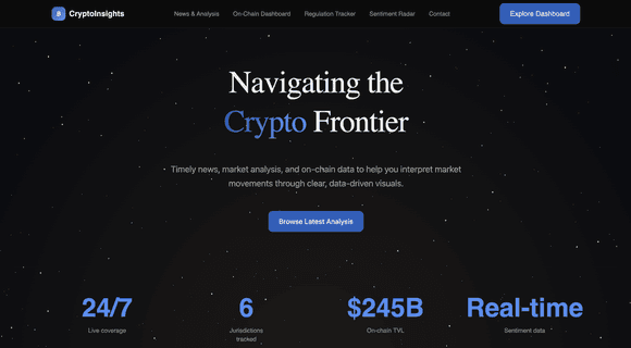 Crypto website template & examples