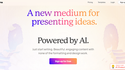Gamma - Create Stunning Presentations, Webpages, and Documents