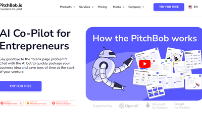 PitchBob - From Idea to Investment-Ready Deck in Minutes