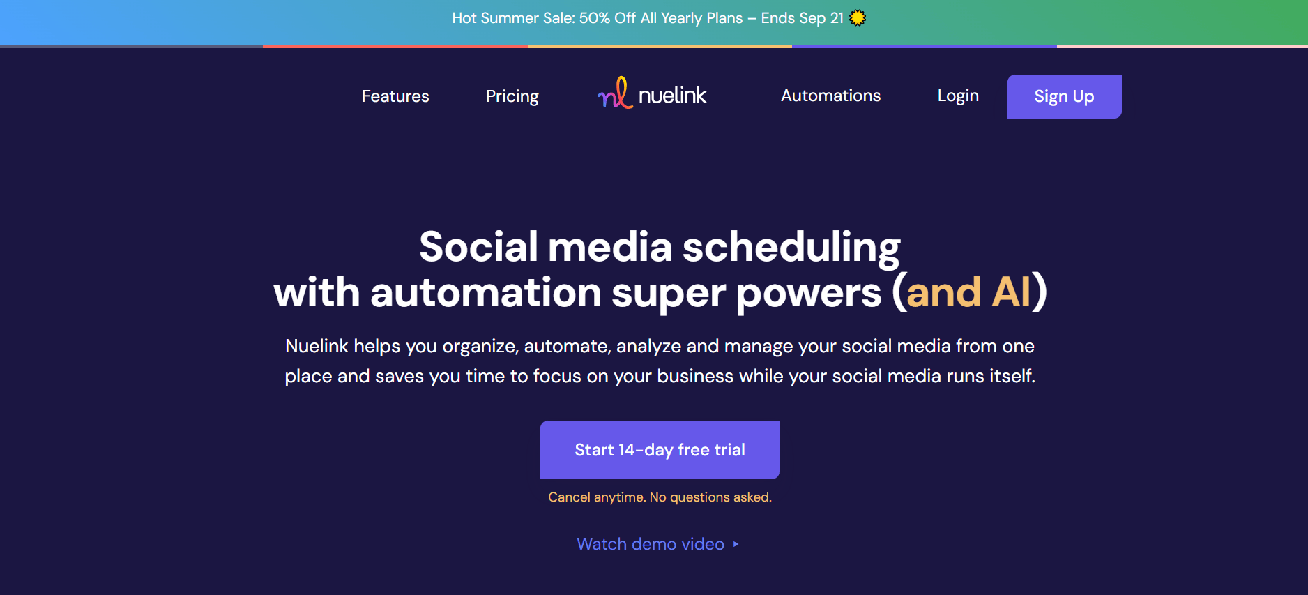 Nuelink - Social Media Scheduler and Automation Tool