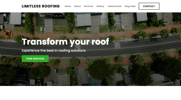 Roofing website