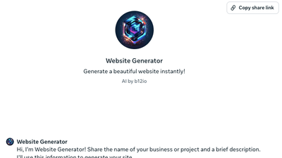 Website Generator Meta AI