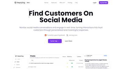  ReplyDog – Your Social Media Engagement Assistant