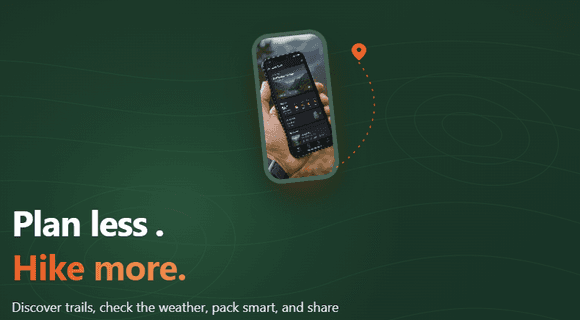 Mobile app landing page