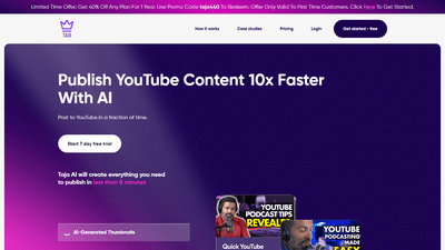 Taja AI – Enhance Your YouTube Video Creation