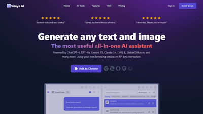 Viinyx AI - The Ultimate AI Browser Extension for Seamless Text and Image Generation