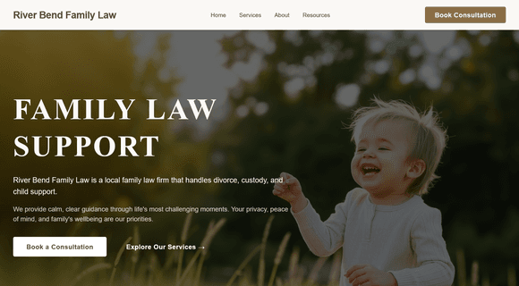 Law firm website template