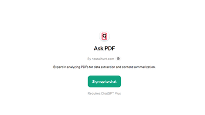 Ask PDF - Extract Data from Your PDFs