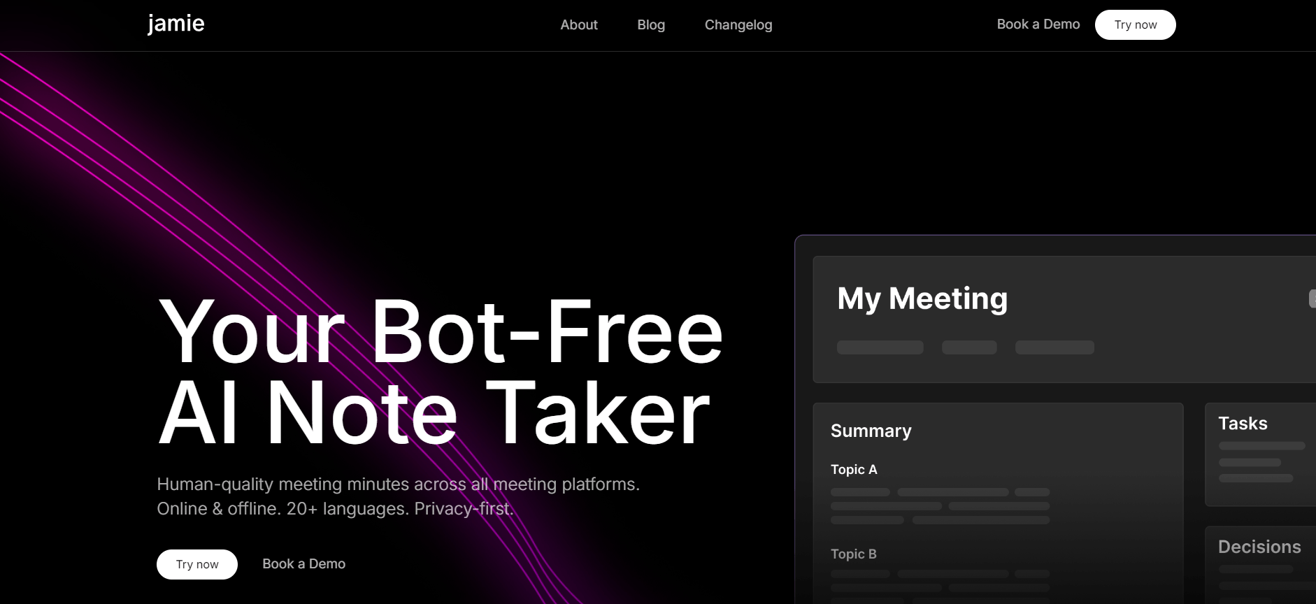  Jamie - AI Notetaker for Your Meetings