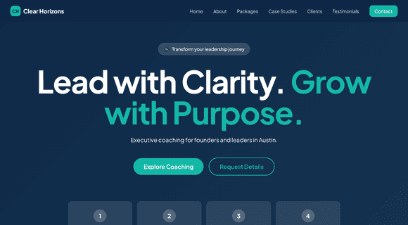 Coaching website template
