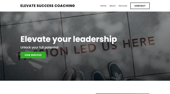 Business coach website