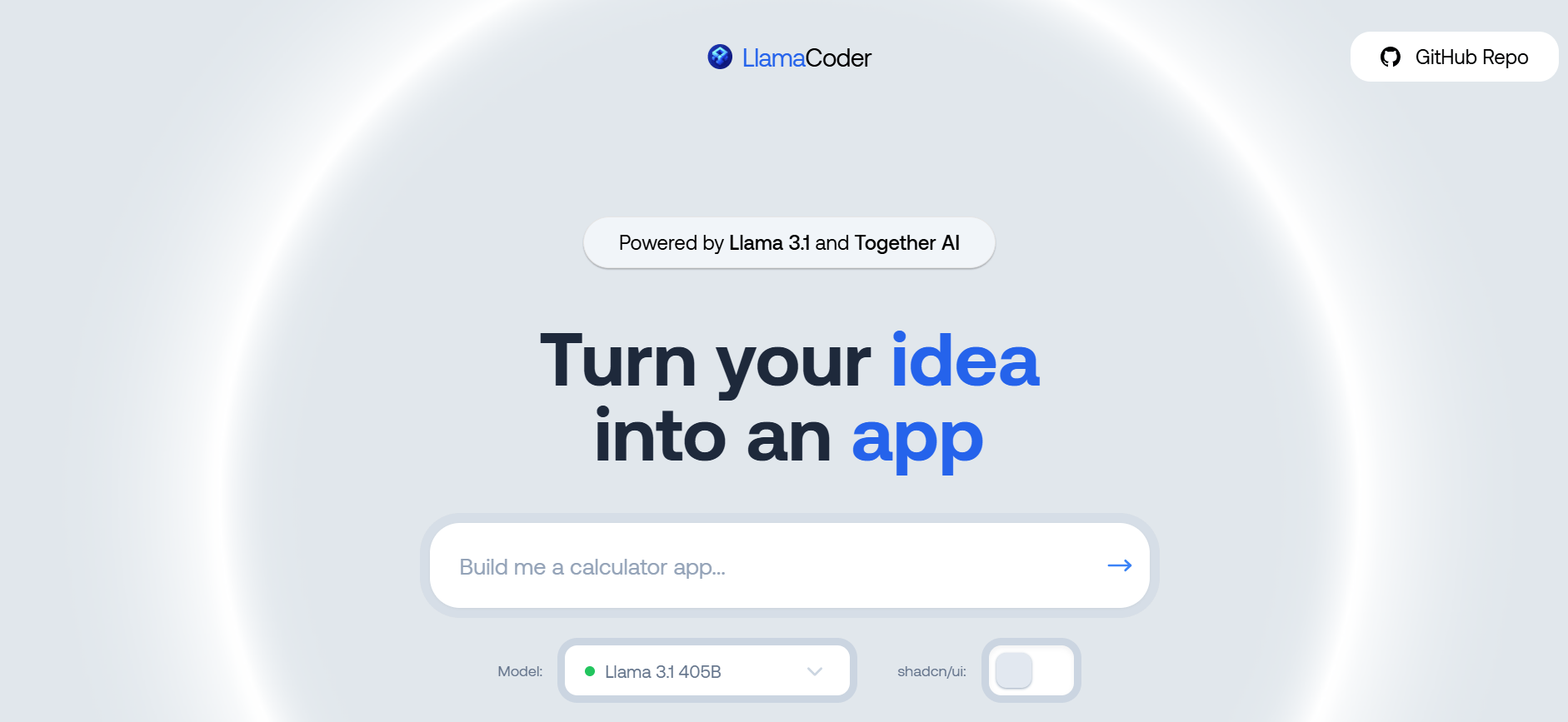  LlamaCoder - From Idea to App in Minutes Using AI 