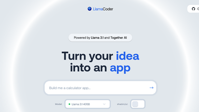  LlamaCoder - From Idea to App in Minutes Using AI 