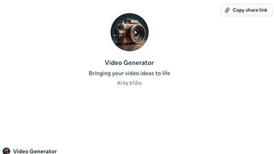 Video Generator Meta AI