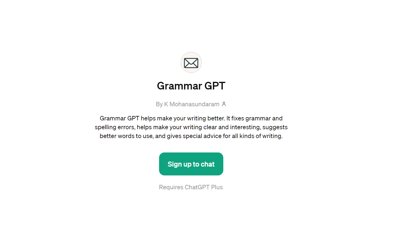 Grammar GPT - Easily Polish Your Content 