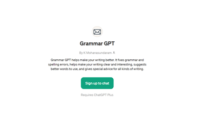 Grammar GPT - Easily Polish Your Content 