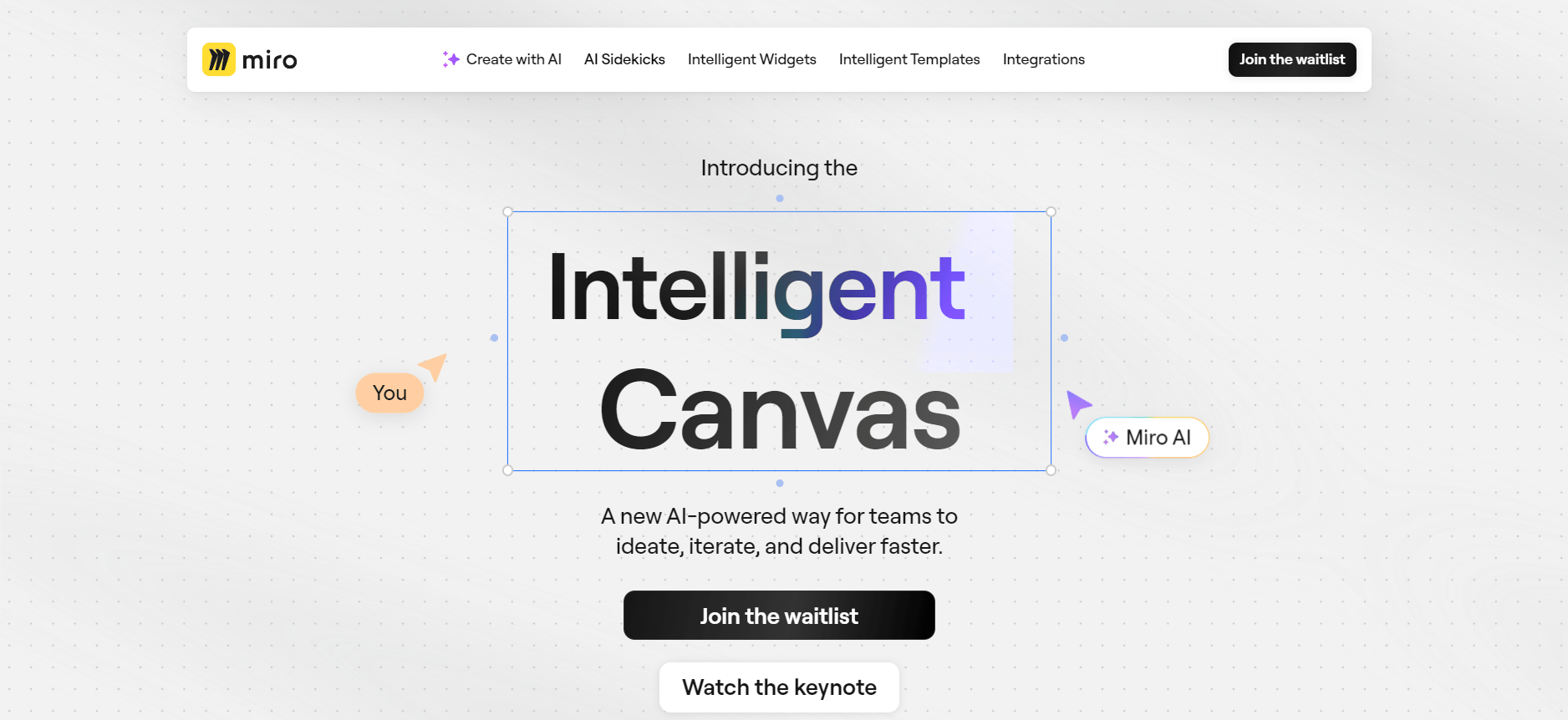 Miro Intelligent Canvas - Innovation Management Tool for Teams